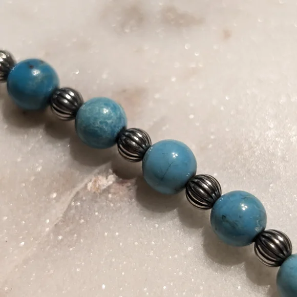 Carolyn Pollack & Roderick Tenorio Cross Enhancer Pendant w/ Turquoise Necklace - Picture 5 of 13